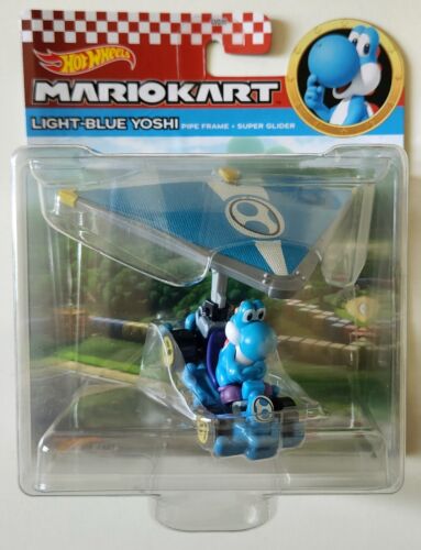 Hot Wheels Light Blue Yoshi Sports Coupe MarioKart Glider