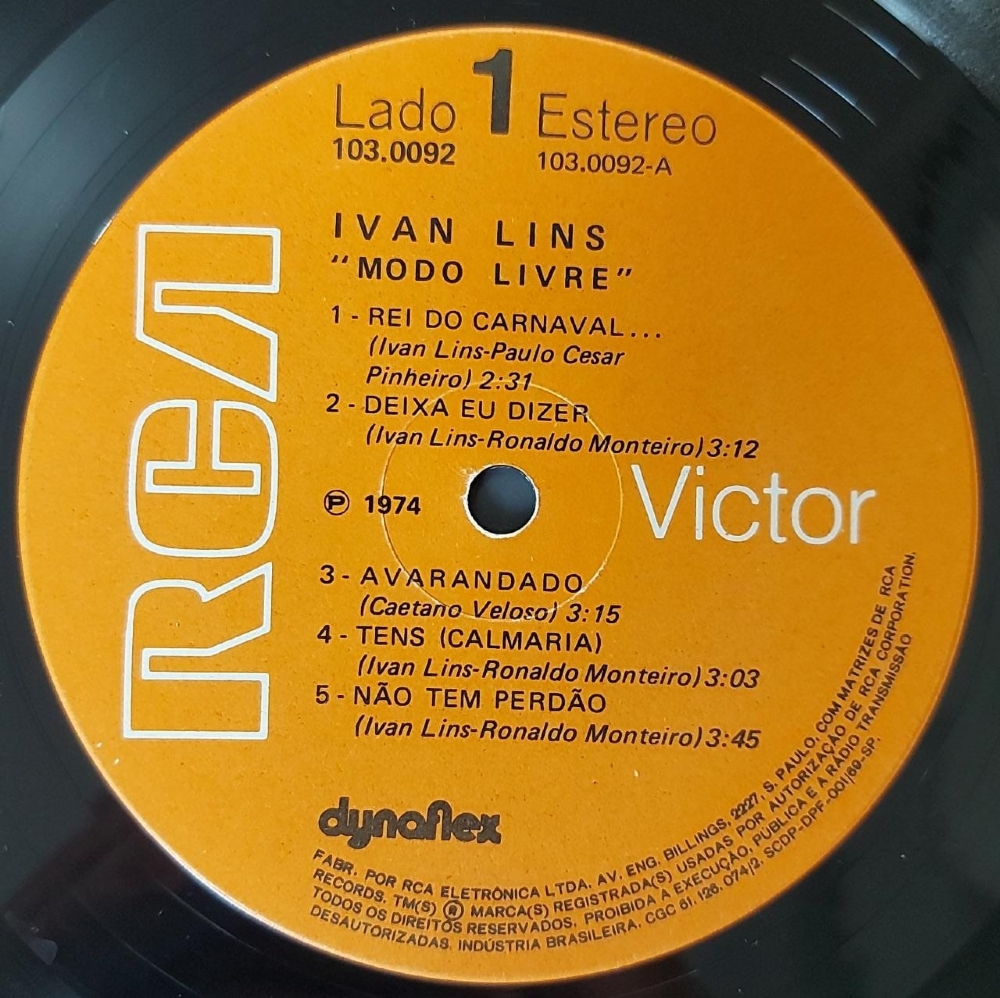 Ivan Lins - Modo Livre (LP)(Usado)