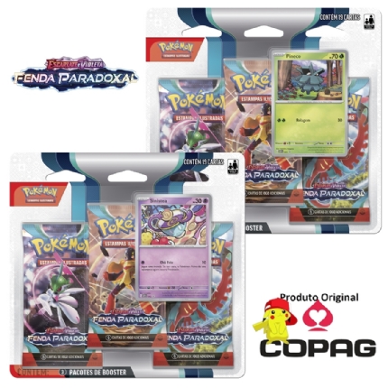 JOGO DE CARTA POKEMON EV3 - BLISTER QUADRUPLO - HOUNDSTONE