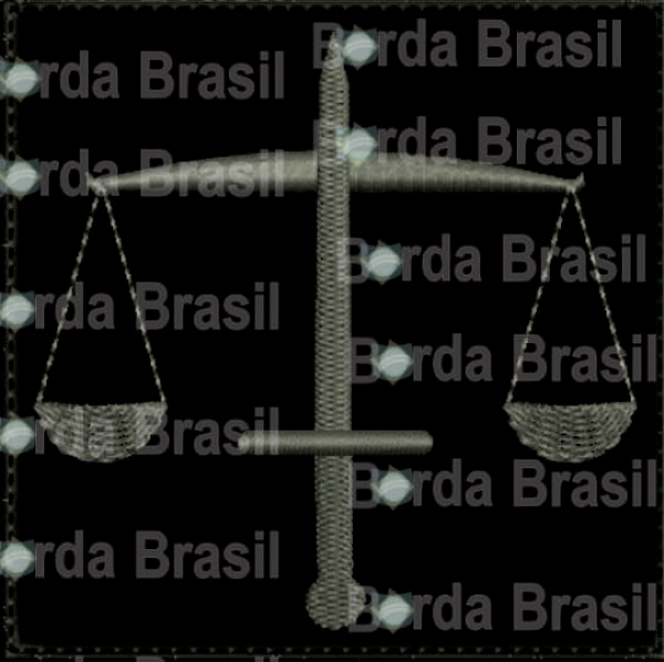 PATCH BORDADO BALANÇA E ESPADA DA JUSTIÇA