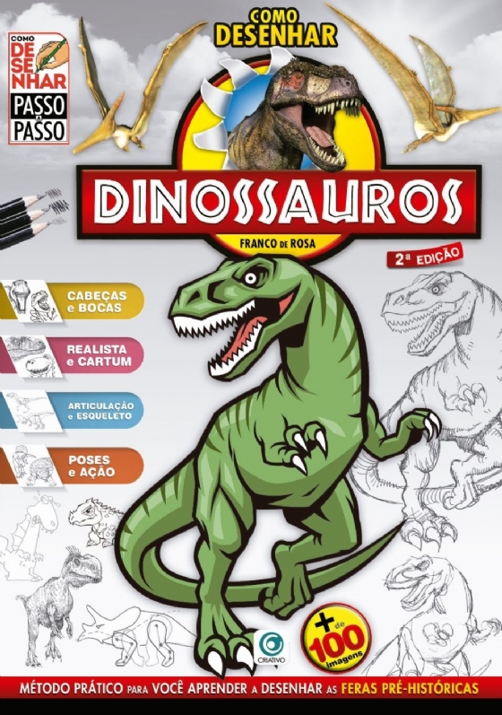 COMO DESENHAR UM DINOSSAURO T-REX SIMPLES E FÁCIL 