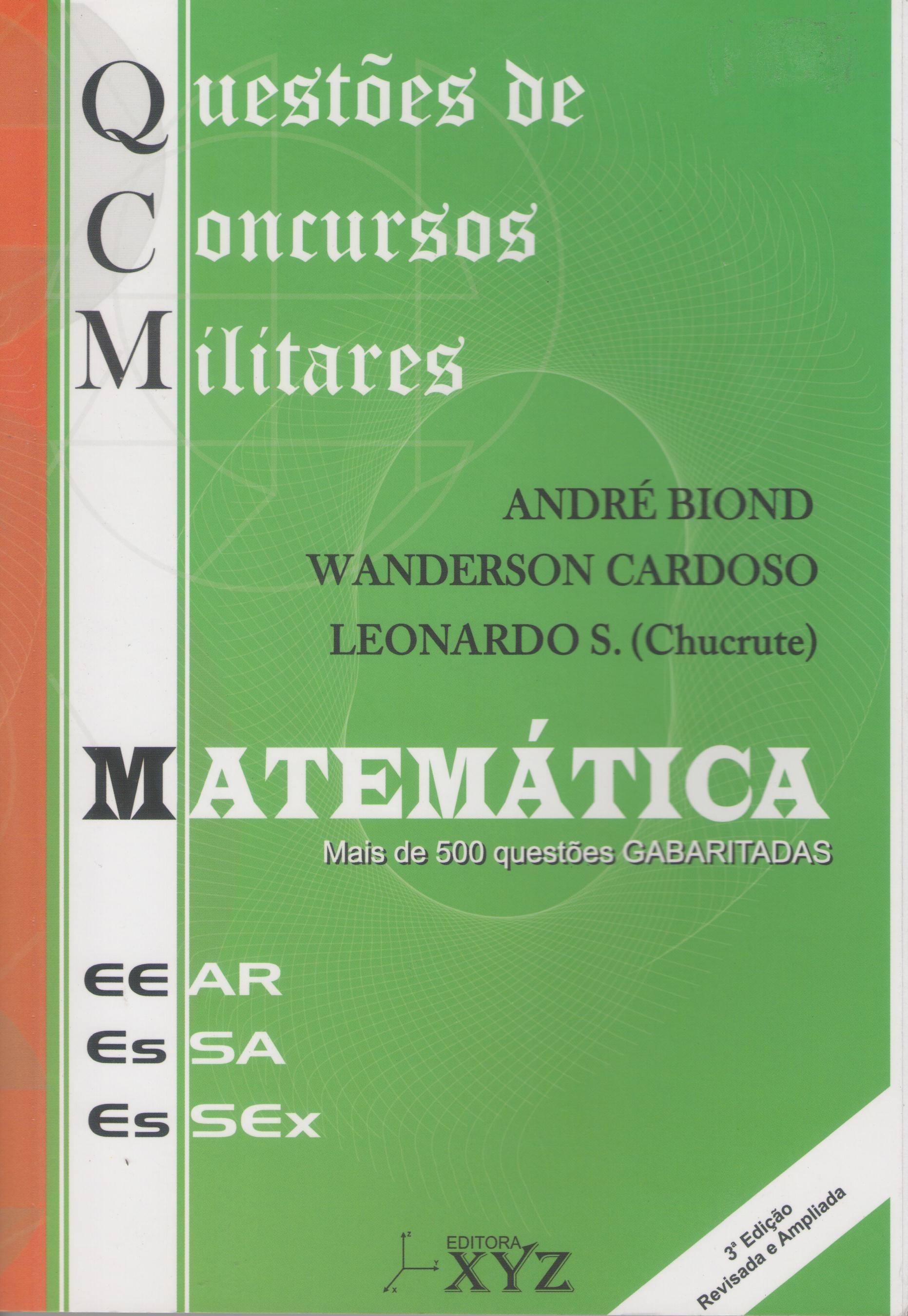 QCM - Questões de Concursos Militares (EEAR, EsSA, EsSEx) - SEM RESOLUÇÃO