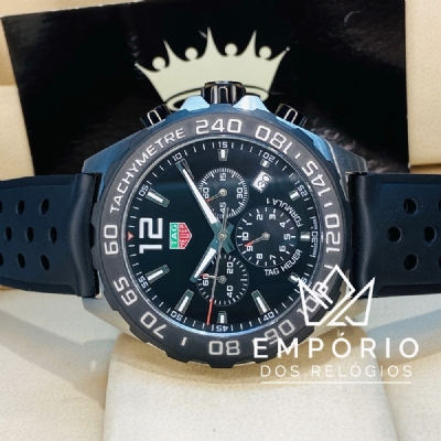 TAG Heuer Formula 1 Cron grafo Calibre 16 Preto R plicas de