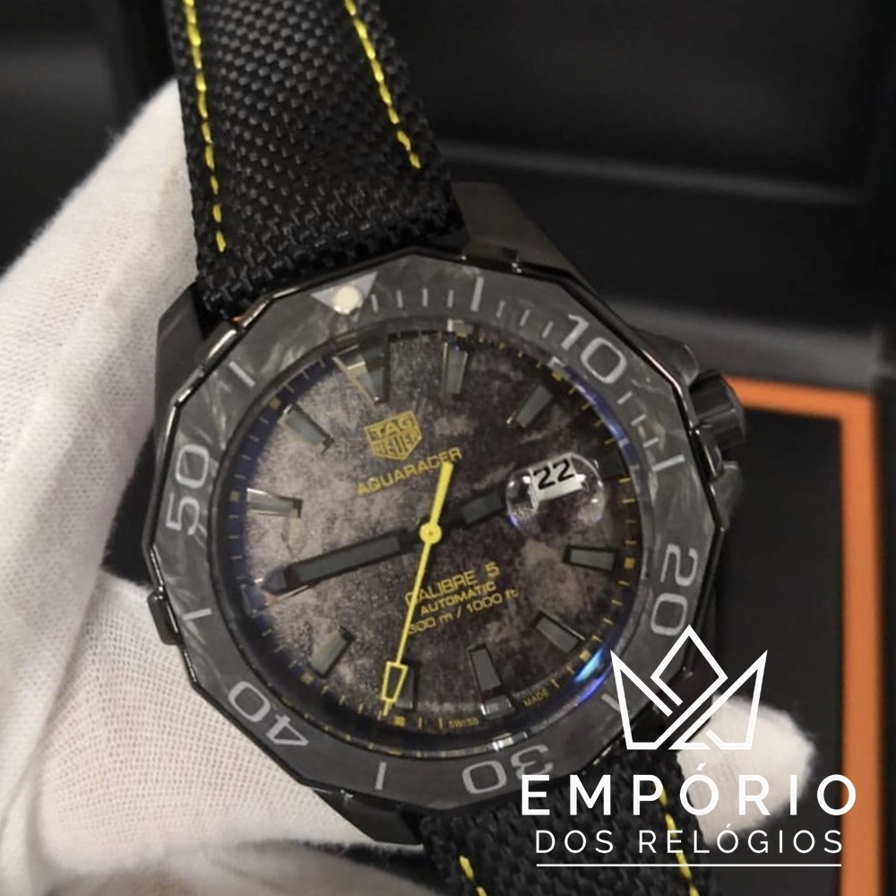 TAG Heuer Aquaracer Calibre 5 Carbon Amarelo R plicas de