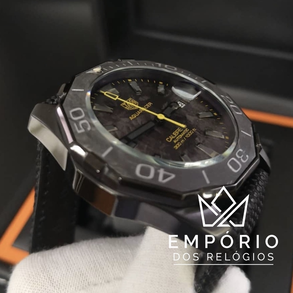 TAG Heuer Aquaracer Calibre 5 Carbon Amarelo R plicas de