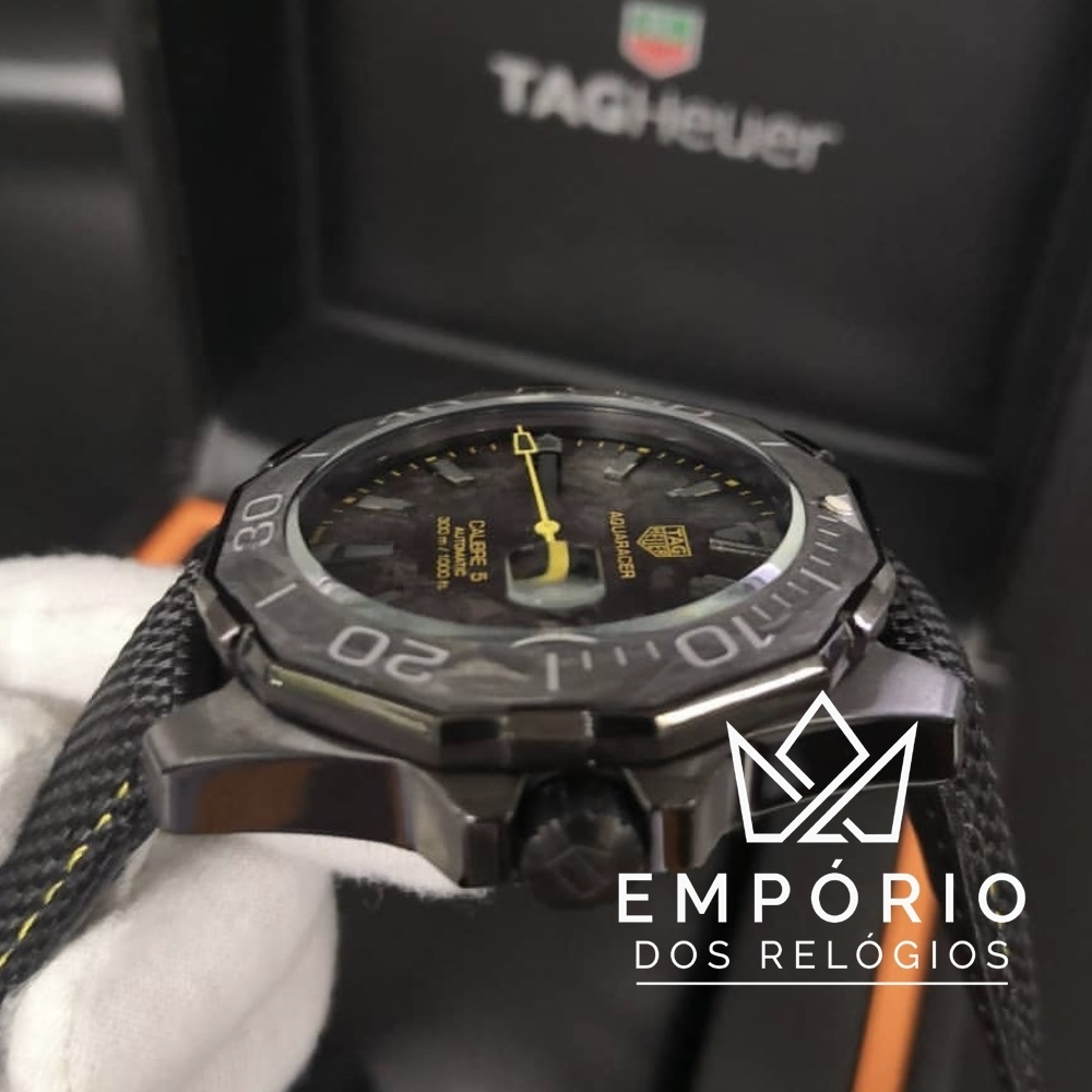 TAG Heuer Aquaracer Calibre 5 Carbon Amarelo R plicas de