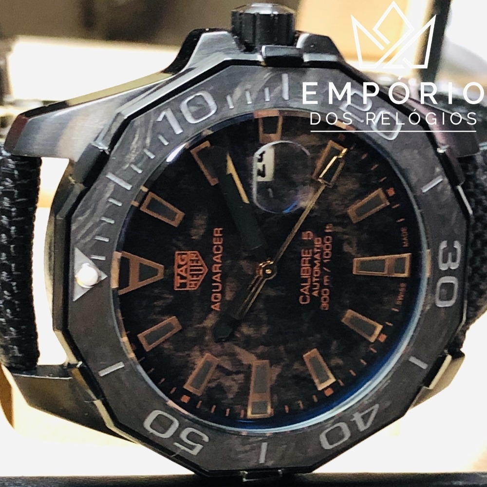 TAG Heuer Aquaracer Calibre 5 Carbon Rose Gold R plicas de