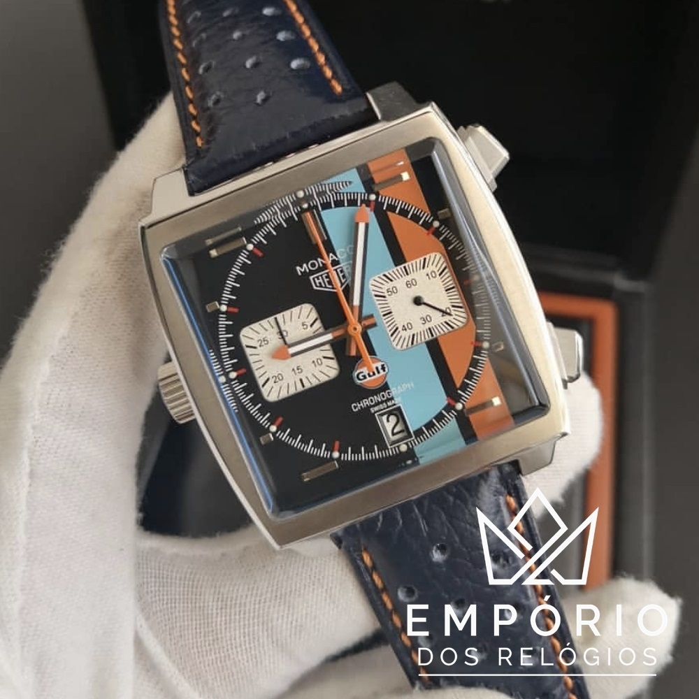 TAG Heuer Monaco Calibre 11 Gulf R plicas de Rel gios Premium AAA