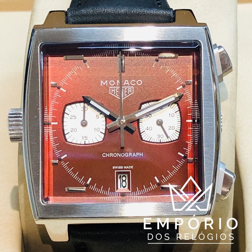 TAG Heuer Monaco Calibre 11 Vermelho R plicas de Rel gios