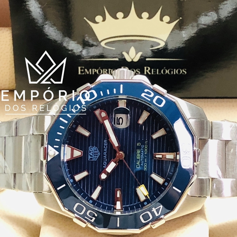 TAG Heuer Aquaracer Calibre 5 Azul R plicas de Rel gios Premium AAA