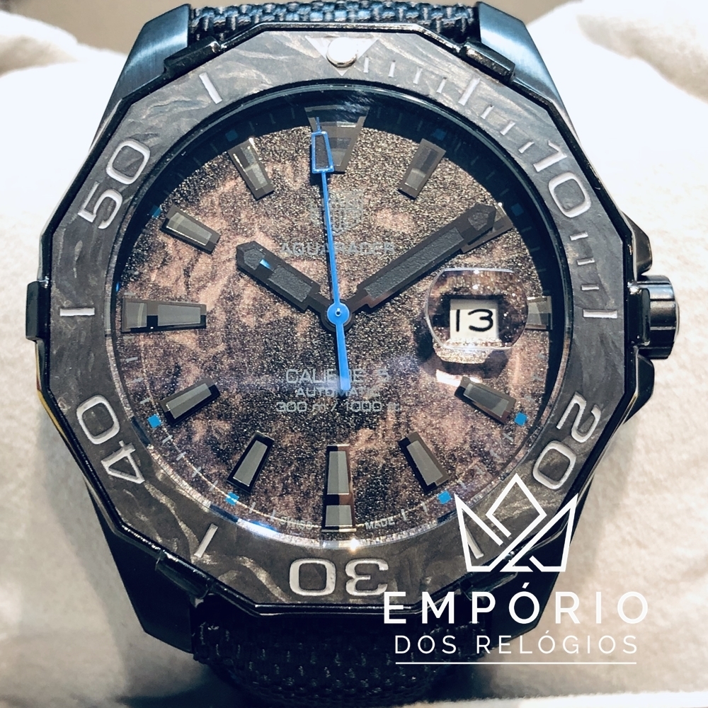 TAG Heuer Aquaracer Calibre 5 Carbon Azul R plicas de Rel gios