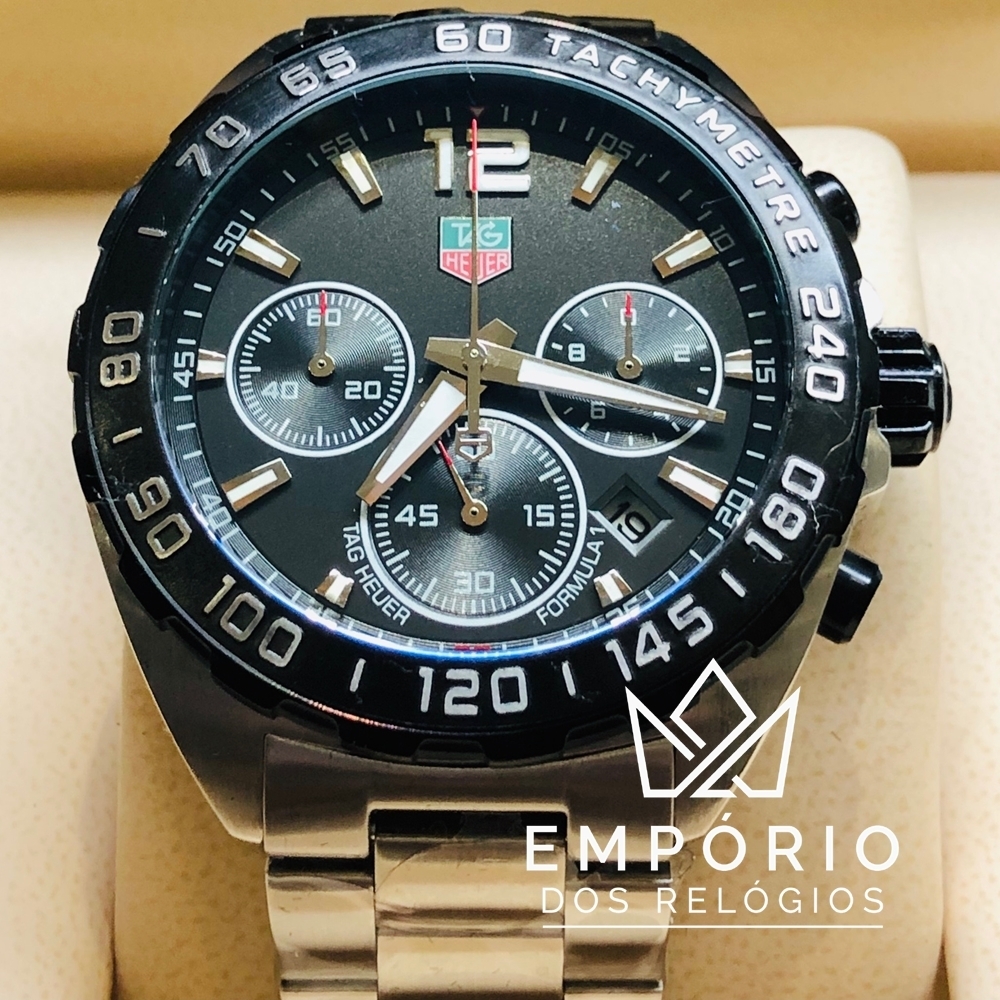 TAG Heuer Formula 1 Cron grafo Preto R plicas de Rel gios