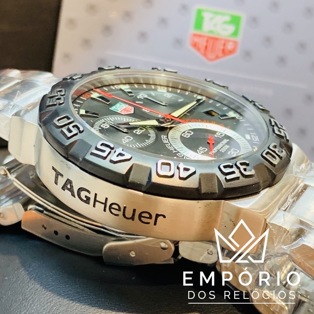 TAG Heuer Formula 1 Cron grafo Preto A o R plicas de Rel gios