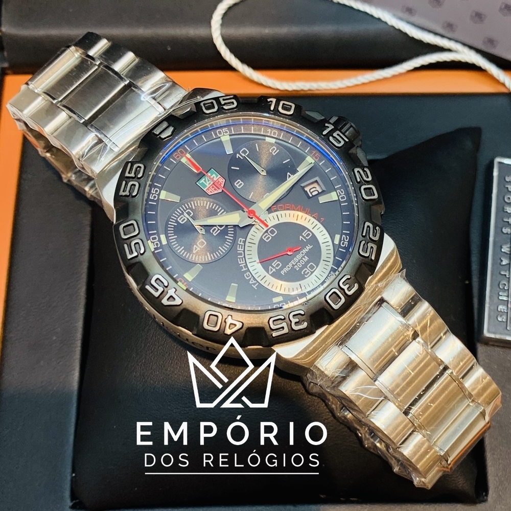 TAG Heuer Formula 1 Cron grafo Preto A o R plicas de Rel gios