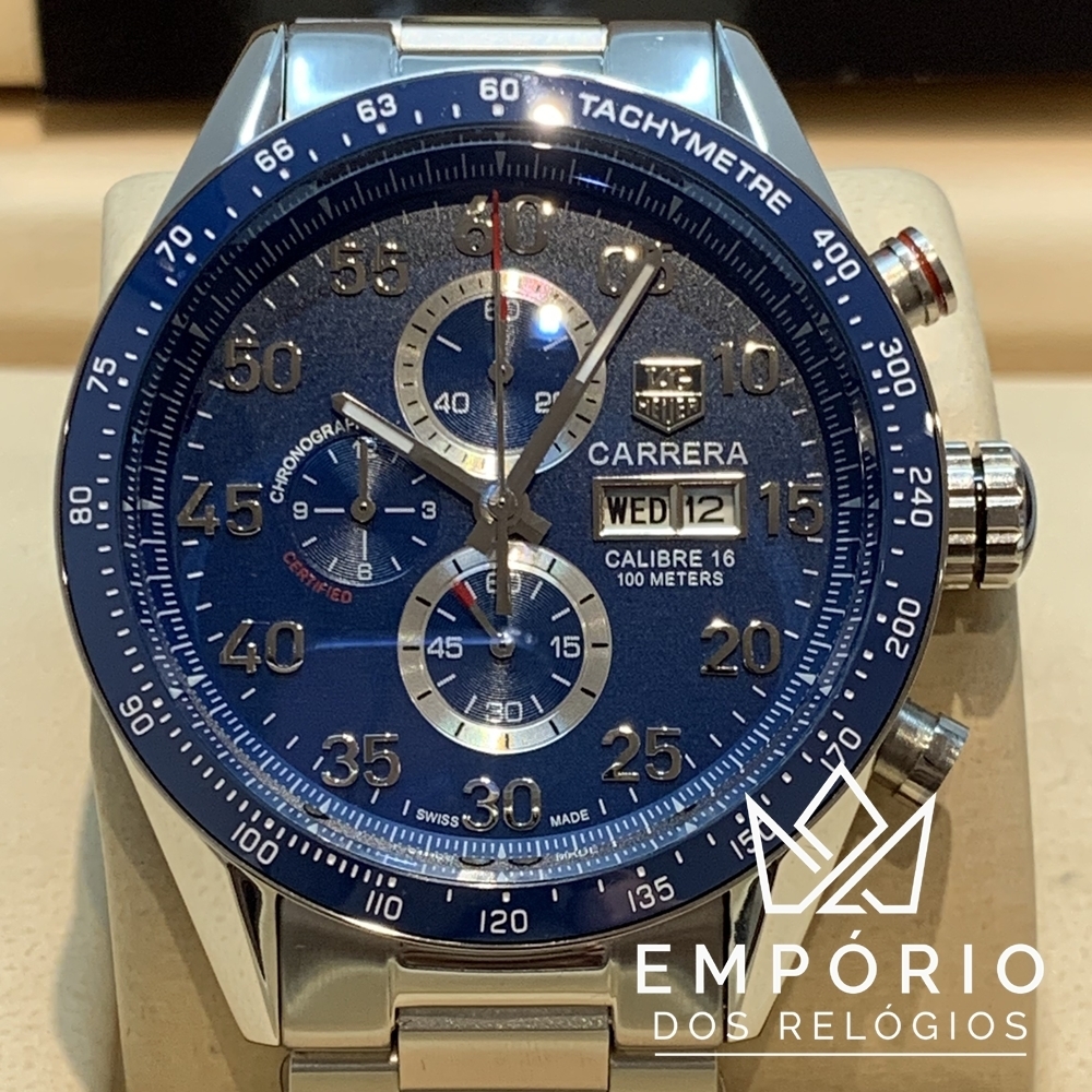 TAG Heuer Carrera Calibre 16 Azul R plicas de Rel gios Premium AAA