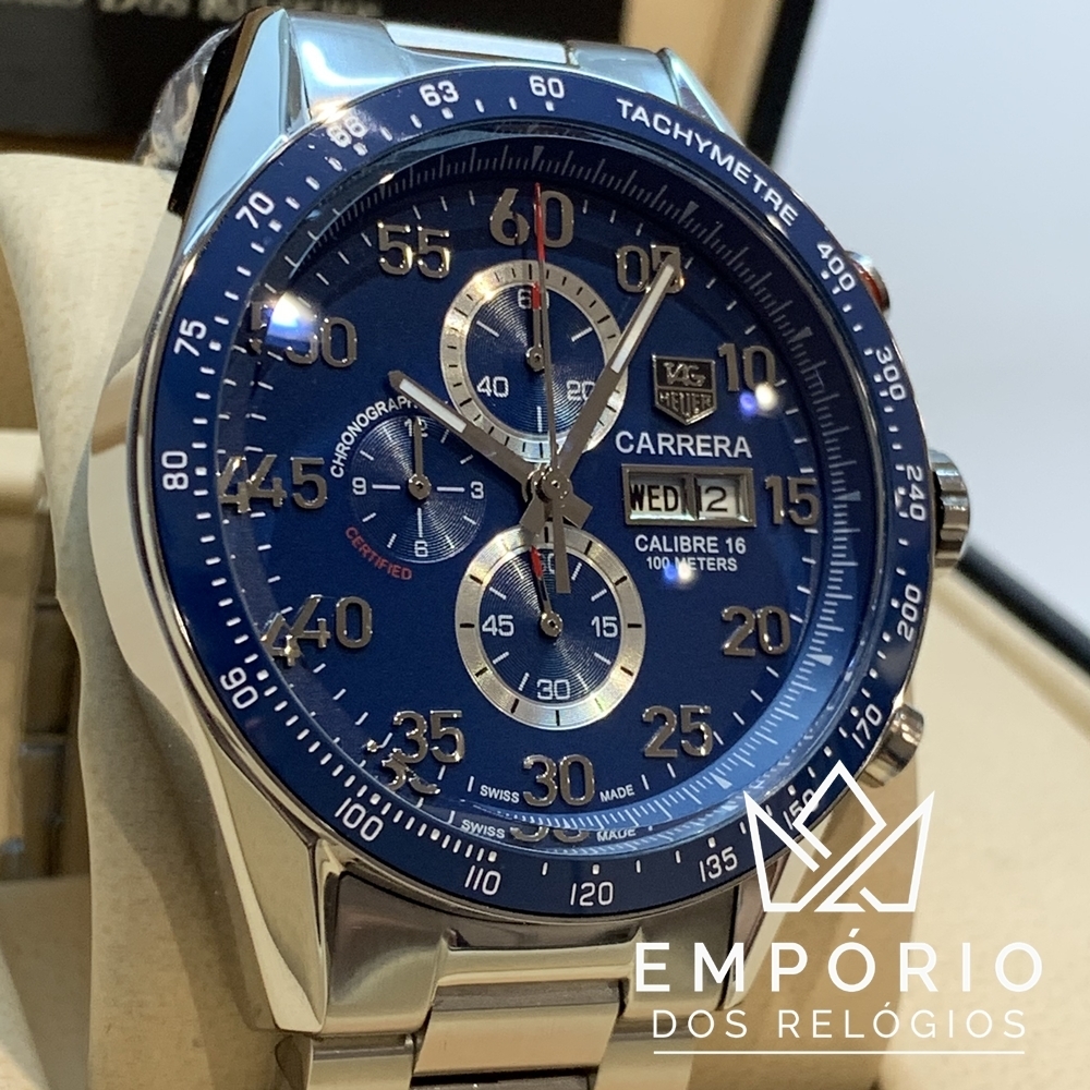 TAG Heuer Carrera Calibre 16 Azul R plicas de Rel gios Premium AAA