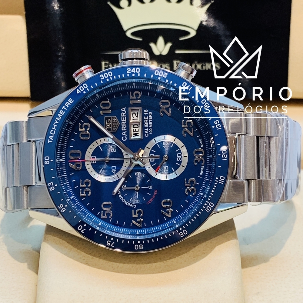 TAG Heuer Carrera Calibre 16 Azul R plicas de Rel gios Premium AAA