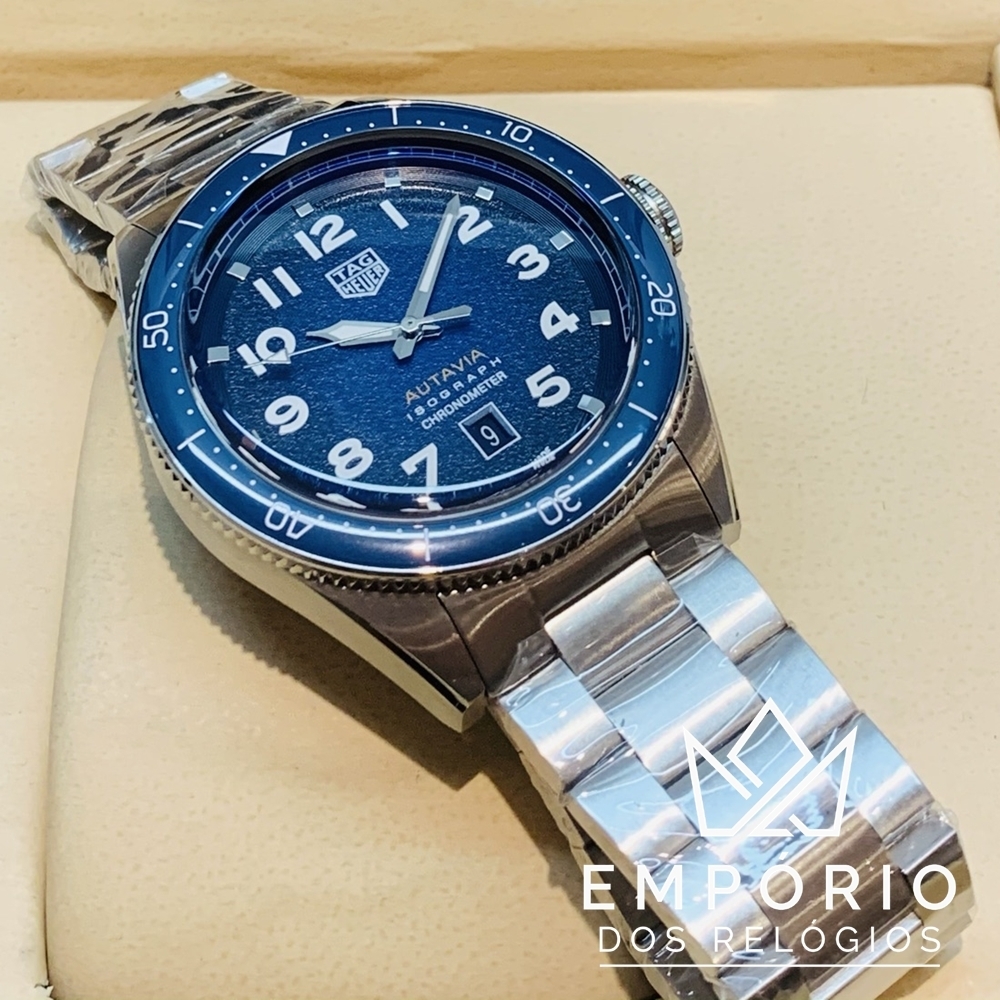 TAG Heuer Autavia Calibre 5 Azul R plicas de Rel gios Premium AAA