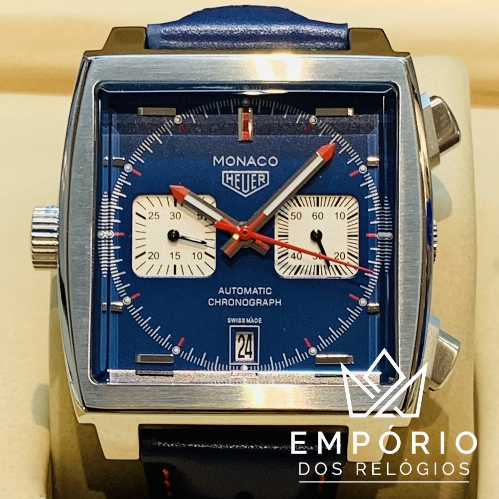 TAG Heuer Monaco Calibre 11 Azul R plicas de Rel gios Premium AAA