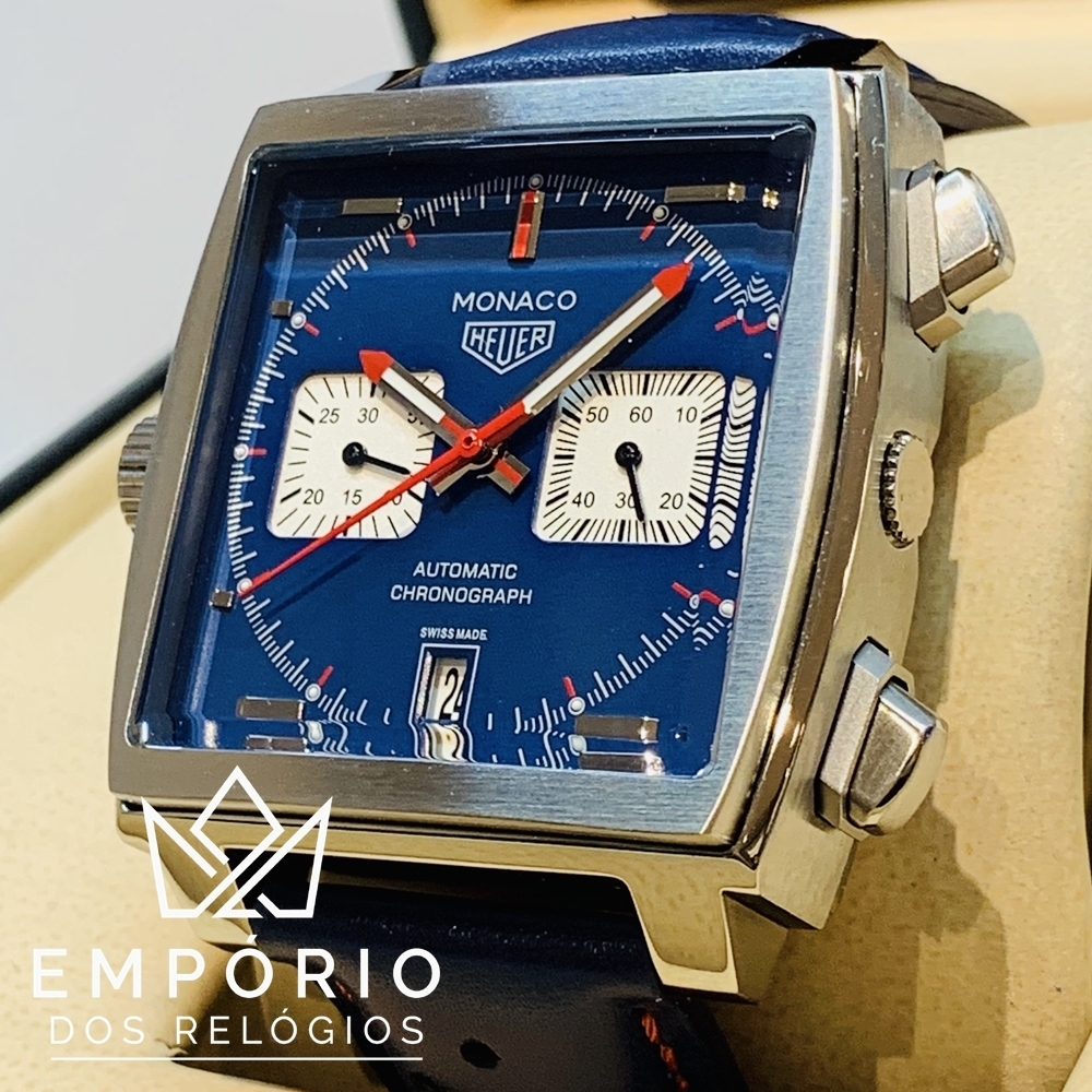 TAG Heuer Monaco Calibre 11 Azul R plicas de Rel gios Premium AAA