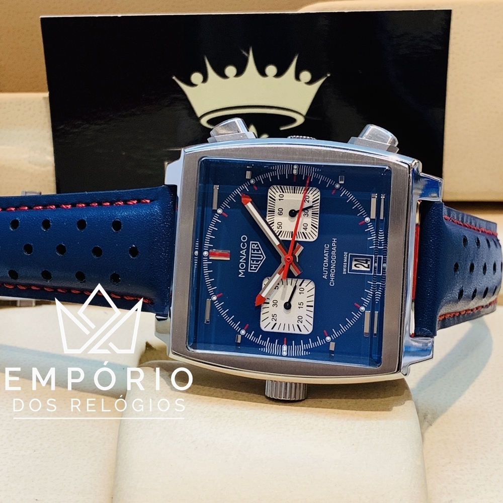 TAG Heuer Monaco Calibre 11 Azul R plicas de Rel gios Premium AAA