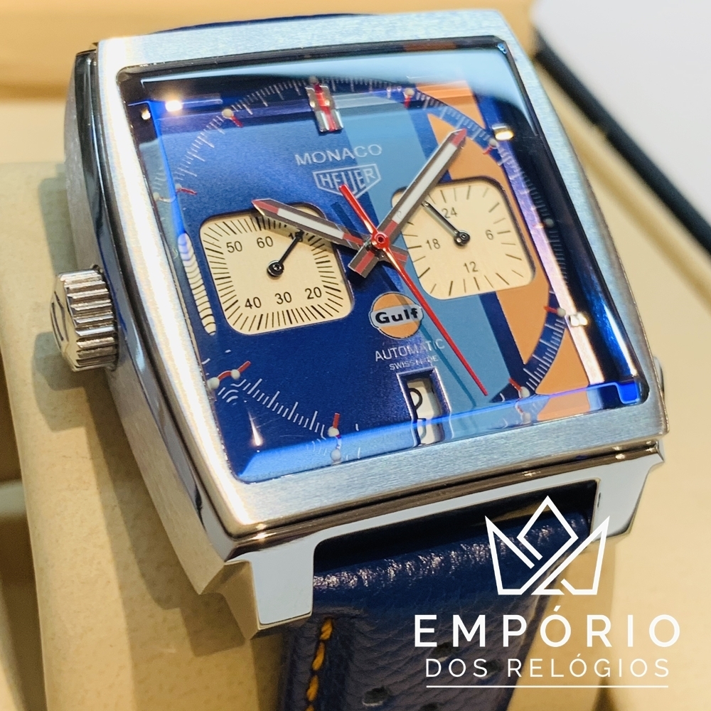 TAG Heuer Monaco Calibre 11 Gulf Azul R plicas de Rel gios