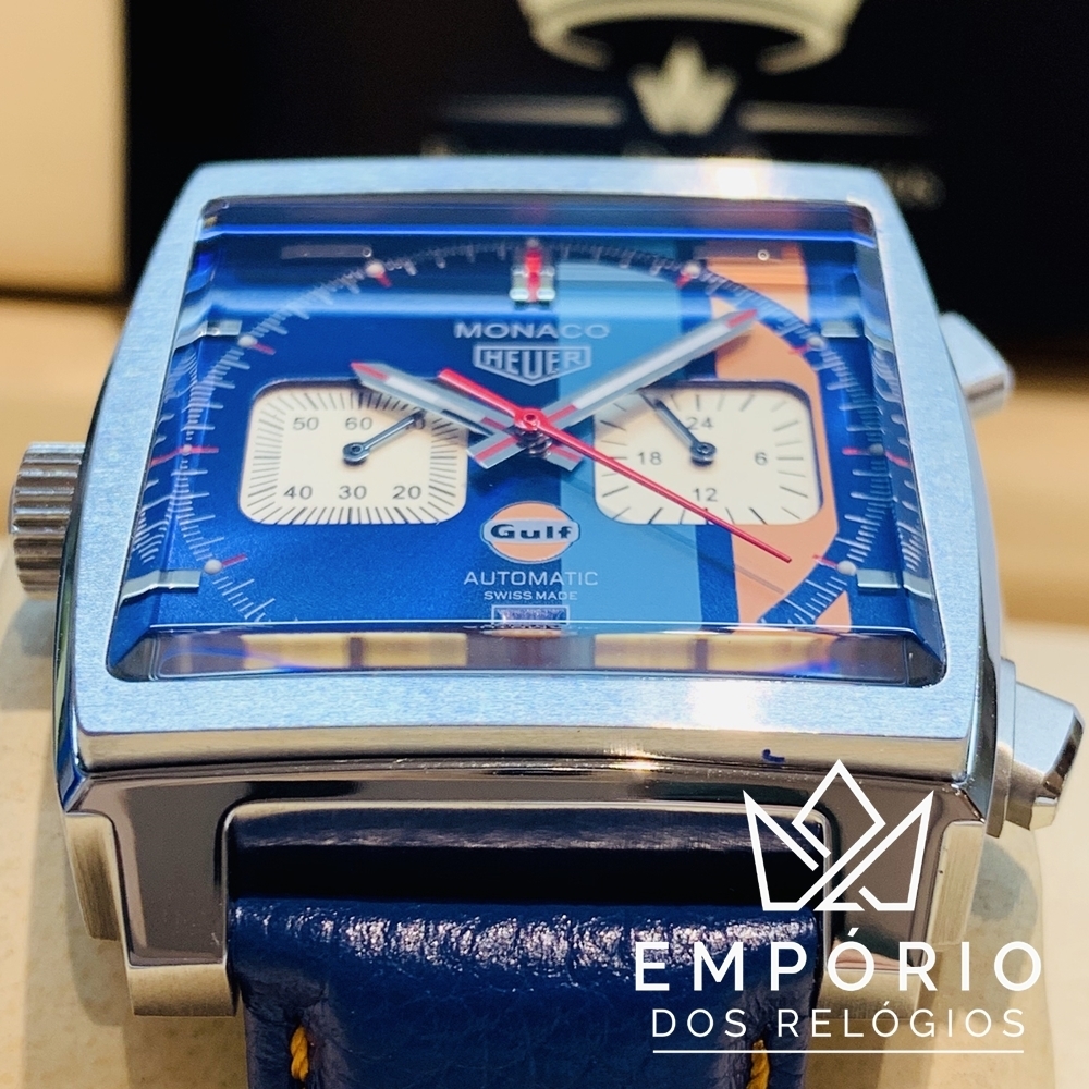 TAG Heuer Monaco Calibre 11 Gulf Azul R plicas de Rel gios