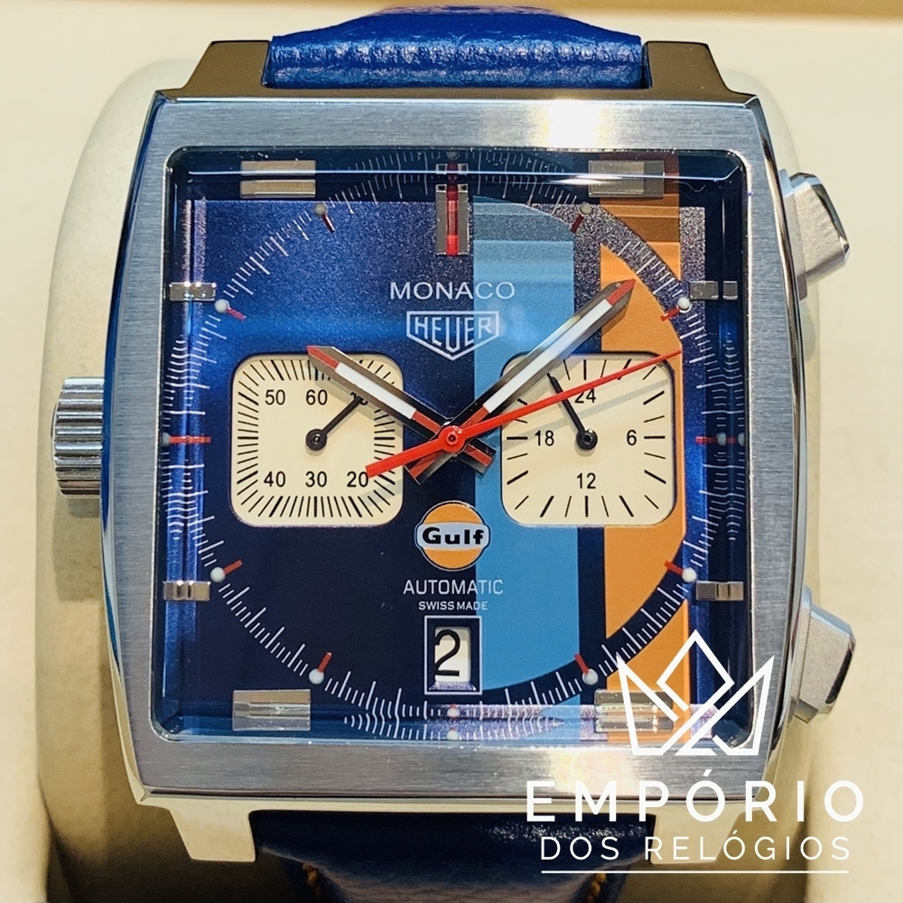 TAG Heuer Monaco Calibre 11 Gulf Azul R plicas de Rel gios