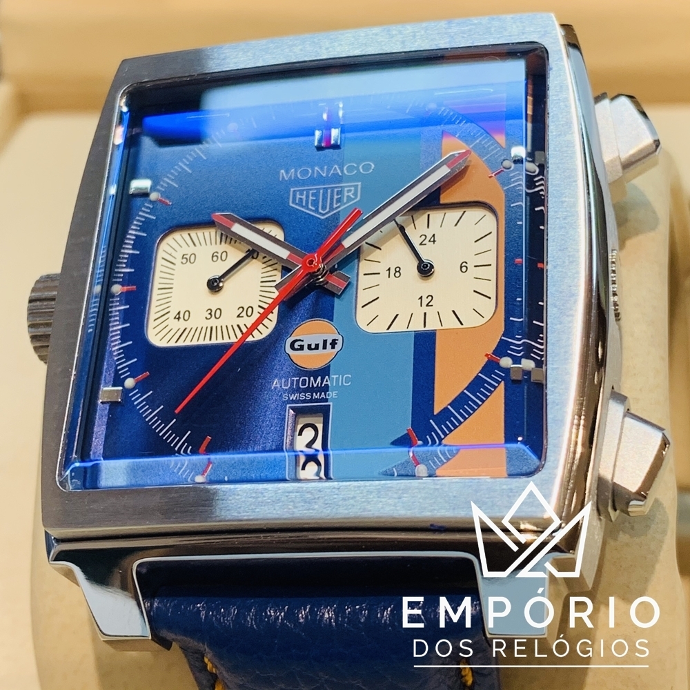 TAG Heuer Monaco Calibre 11 Gulf Azul R plicas de Rel gios