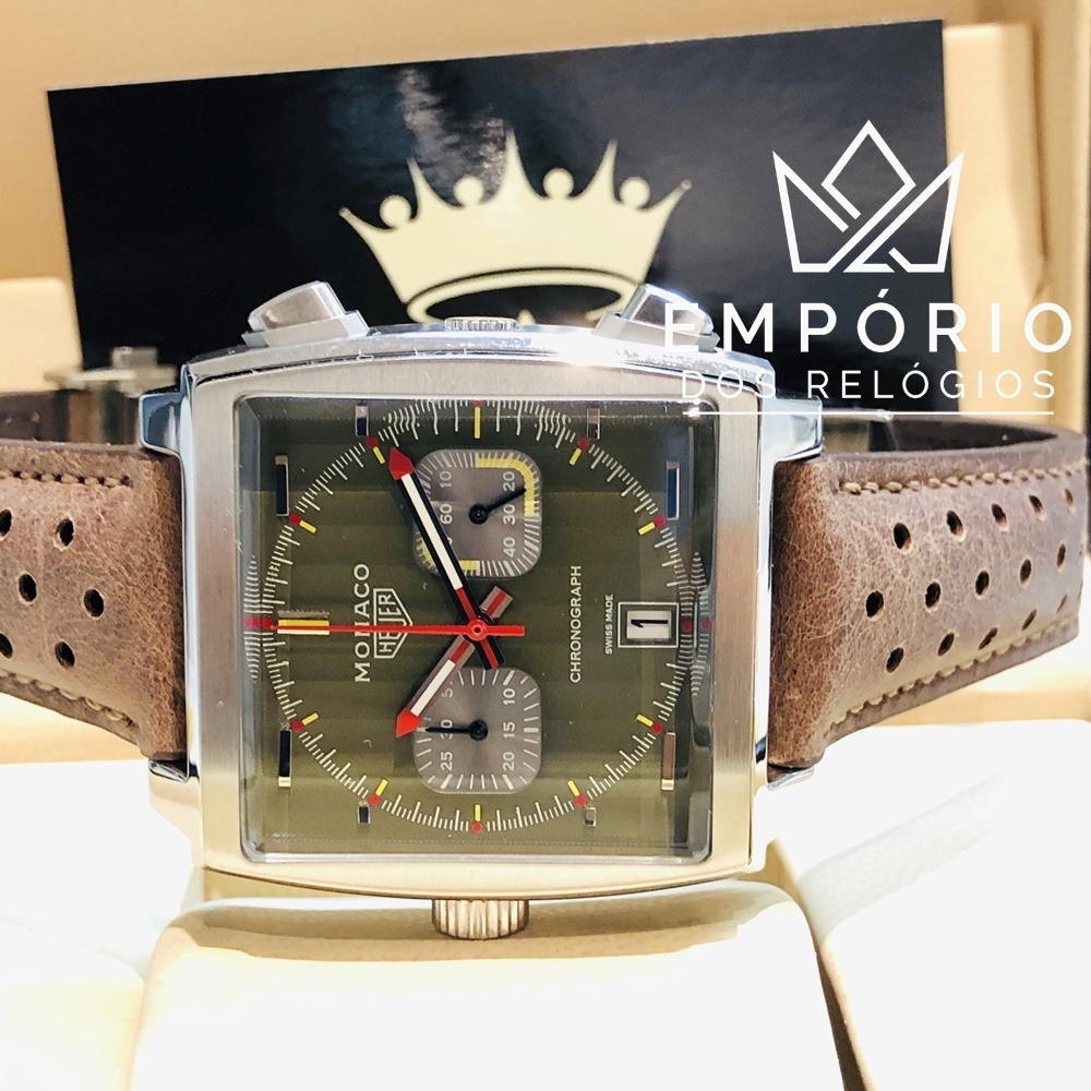 TAG Heuer Monaco Calibre 11 Verde R plicas de Rel gios Premium AAA