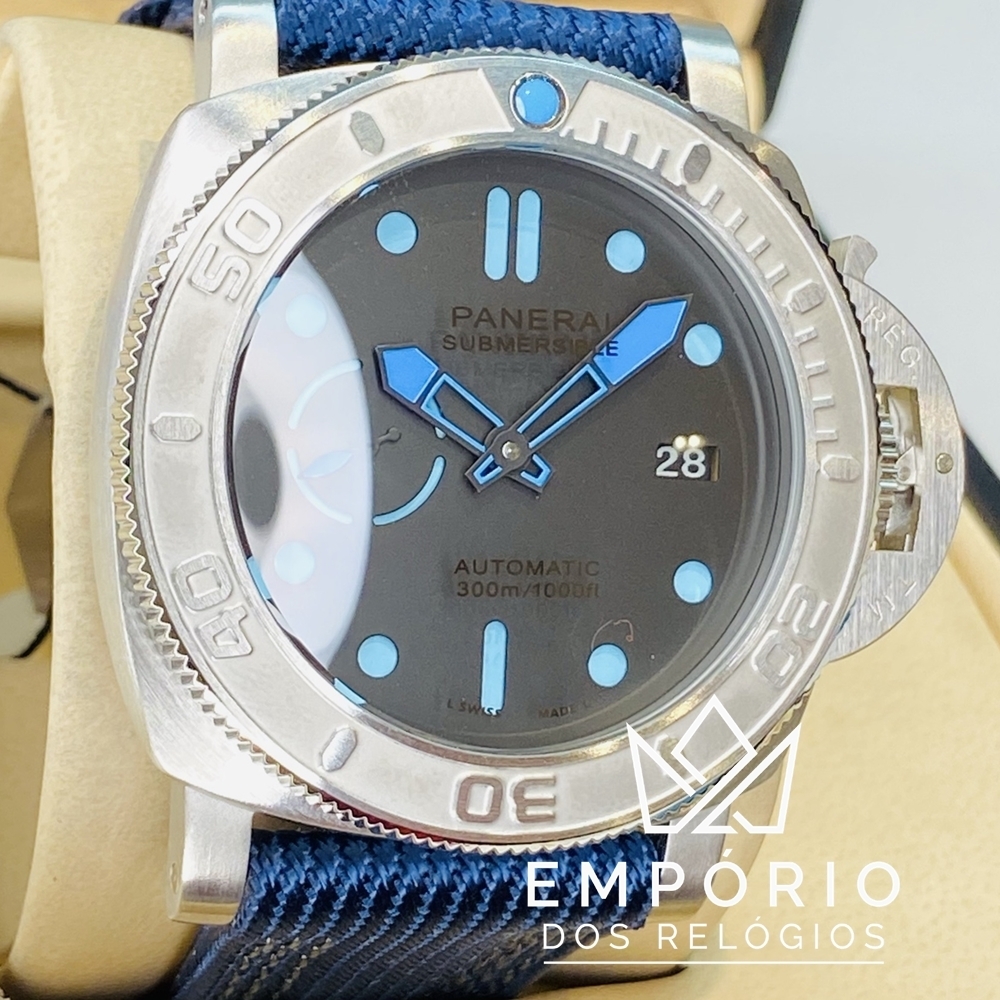 Panerai Submersible Mike Horn Edition Azul R plicas de Rel gios