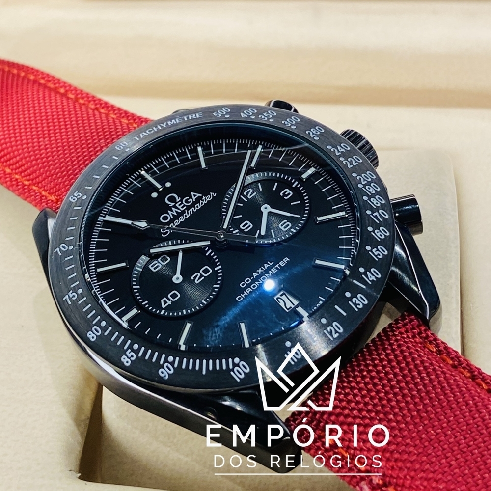 Omega Speedmaster Dark Side of the Moon Vermelho R plicas de