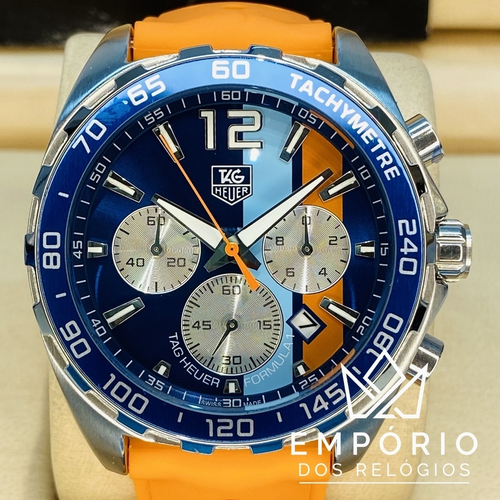 TAG Heuer Formula 1 Gulf Laranja R plicas de Rel gios Premium AAA