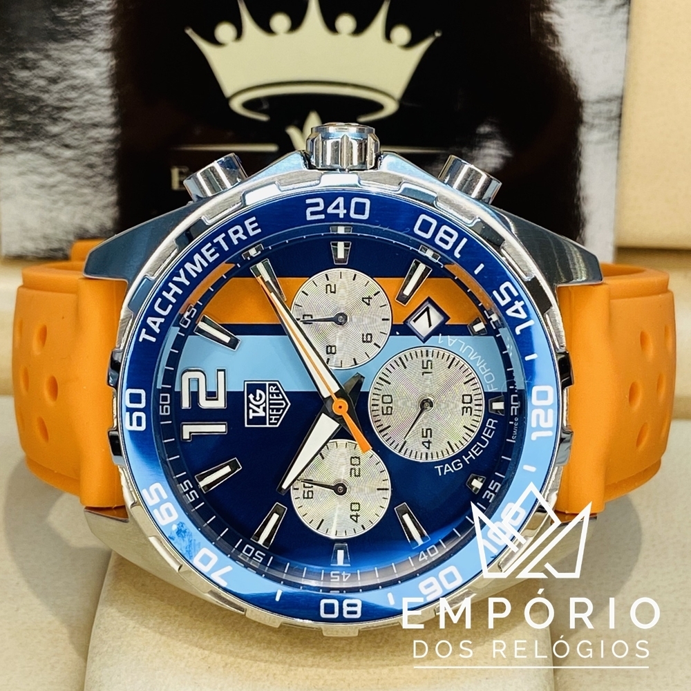 TAG Heuer Formula 1 Gulf Laranja R plicas de Rel gios Premium AAA