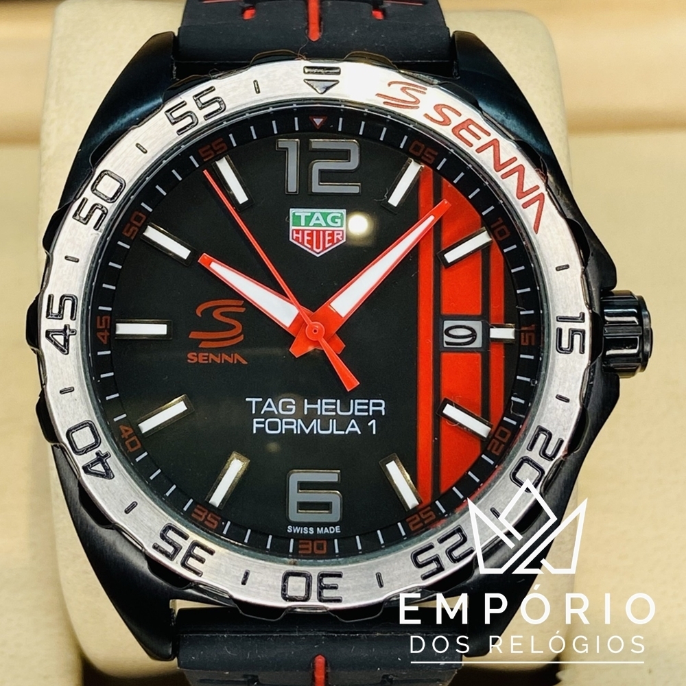 TAG Heuer Senna Formula 1 Edi o Especial Preto R plicas de