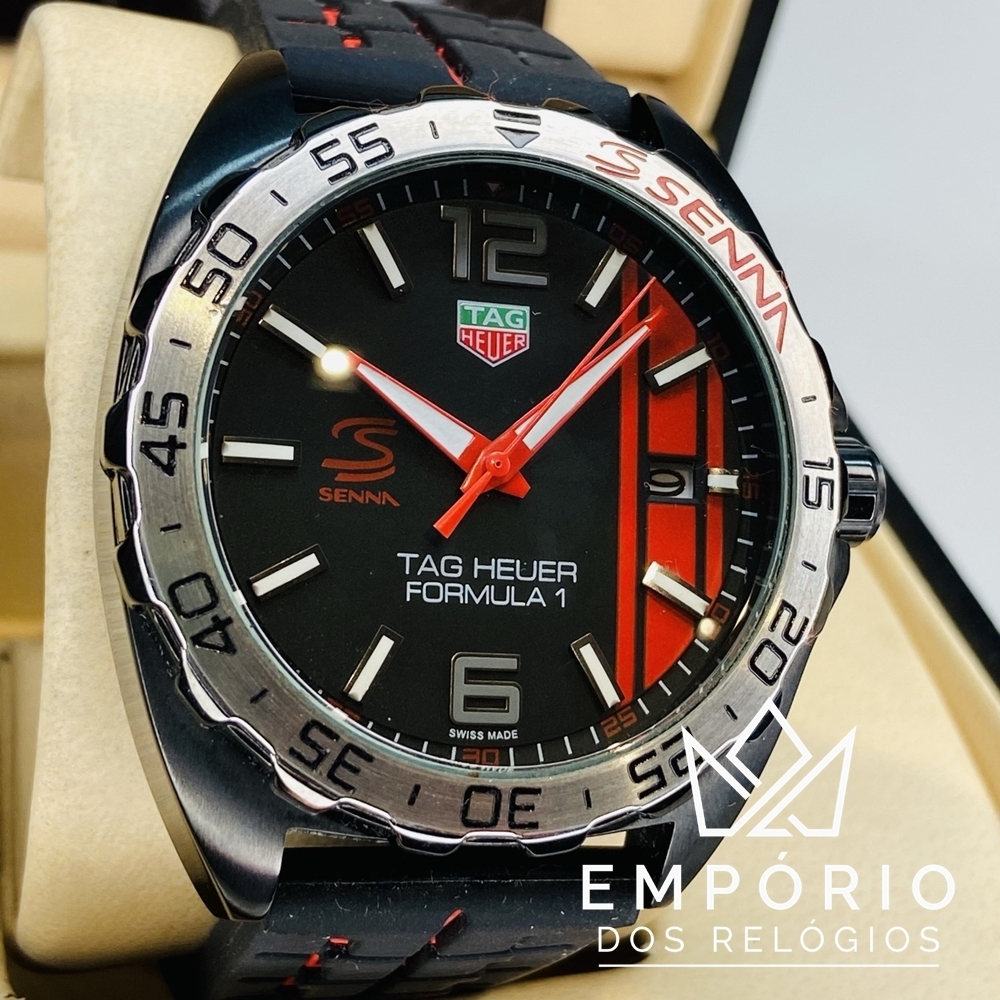 TAG Heuer Senna Formula 1 Edi o Especial Preto R plicas de