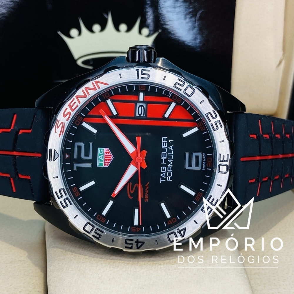 TAG Heuer Senna Formula 1 Edi o Especial Preto R plicas de