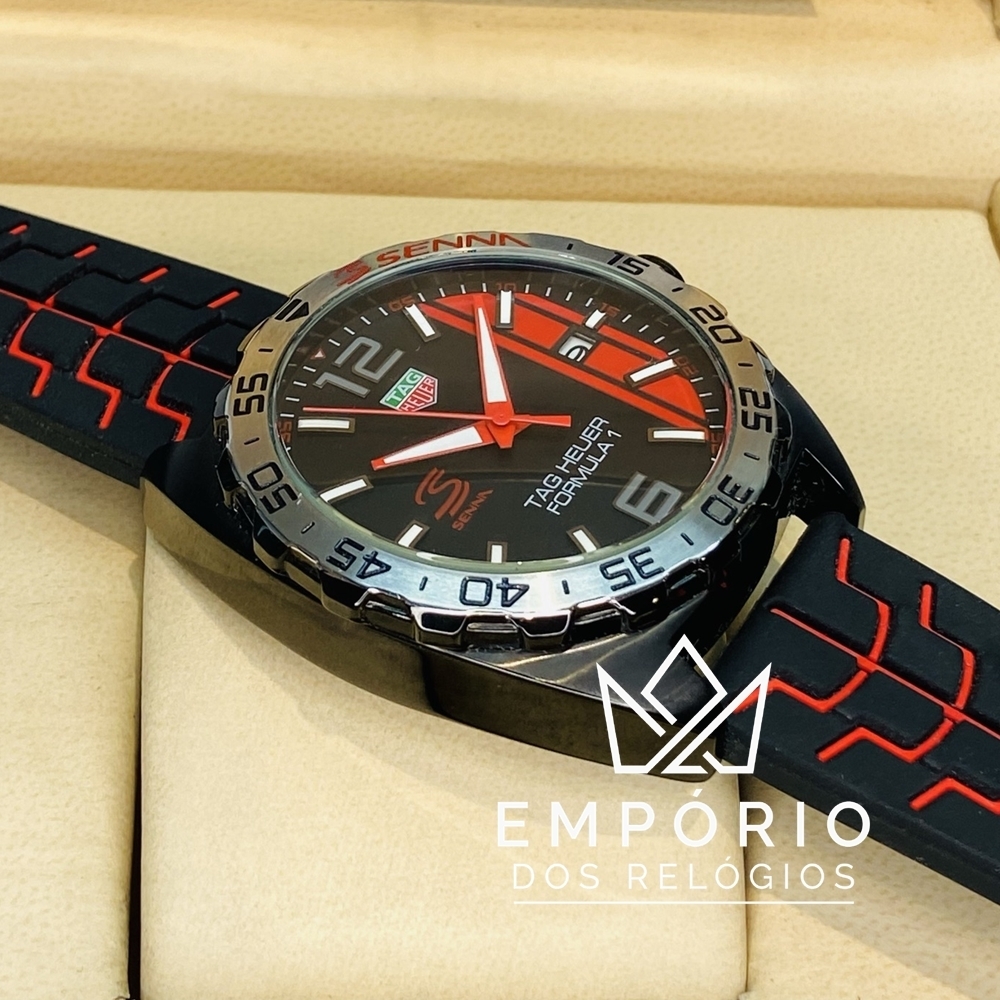 TAG Heuer Senna Formula 1 Edi o Especial Preto R plicas de