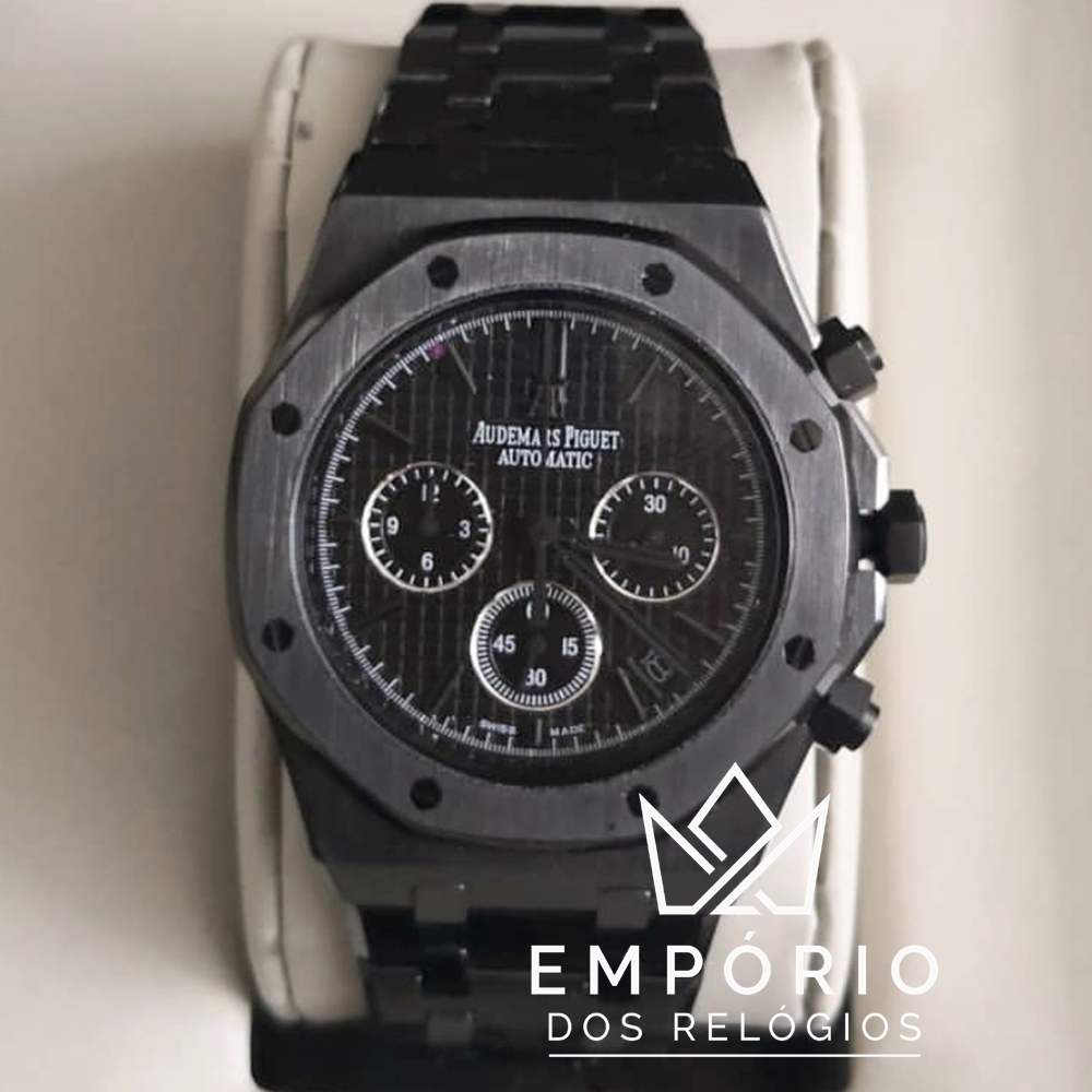 Audemars Piguet Royal Oak Chronograph Preto R plicas de Rel gios