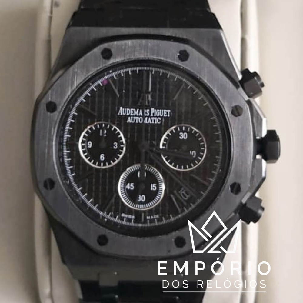 Audemars Piguet Royal Oak Chronograph Preto R plicas de Rel gios