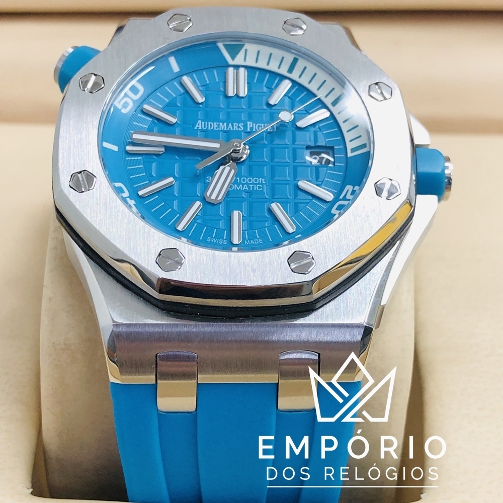 Audemars Piguet Royal Oak Offshore Diver Azul Turquesa R plicas