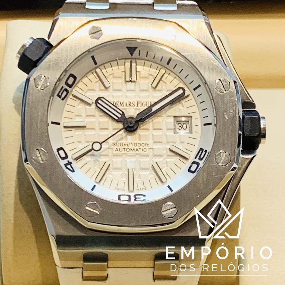 Audemars Piguet Royal Oak Offshore Diver Branco R plicas de