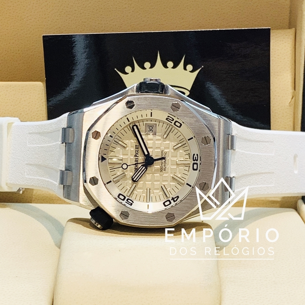 Audemars Piguet Royal Oak Offshore Diver Branco R plicas de