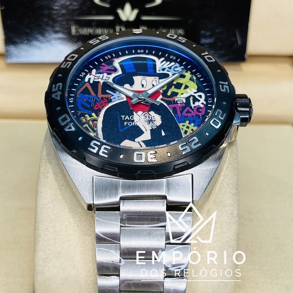 TAG Heuer Formula 1 Alec Monopoly Special Edition Preto R plicas