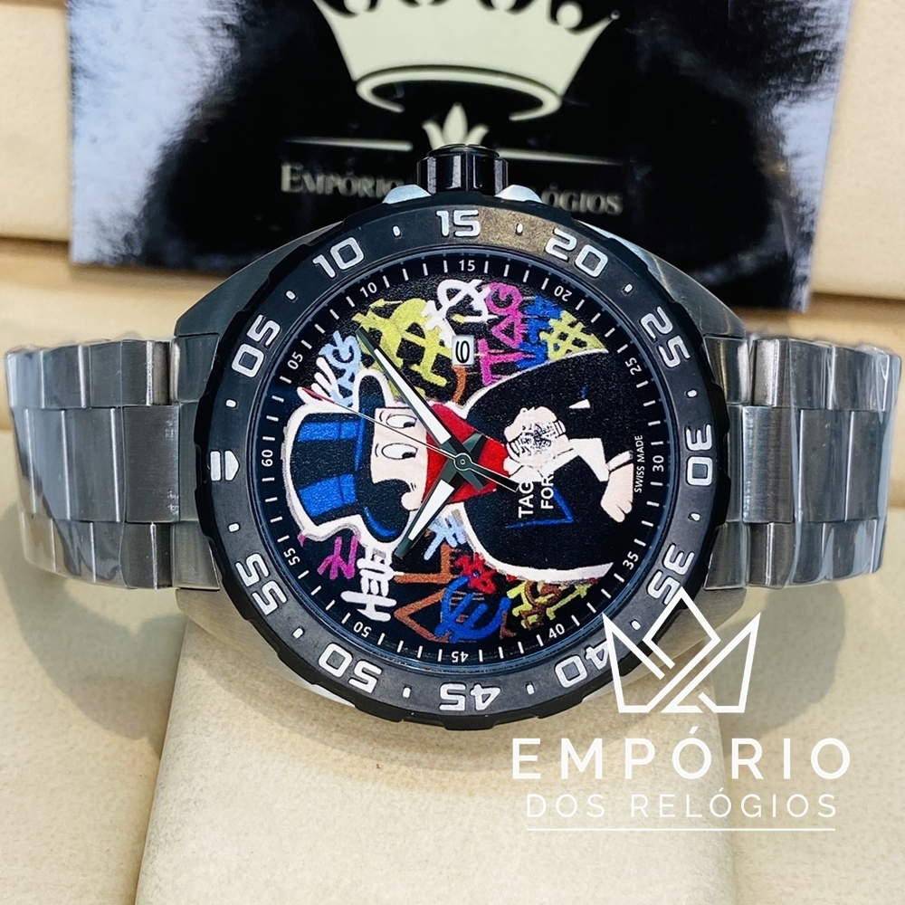 TAG Heuer Formula 1 Alec Monopoly Special Edition Preto R plicas