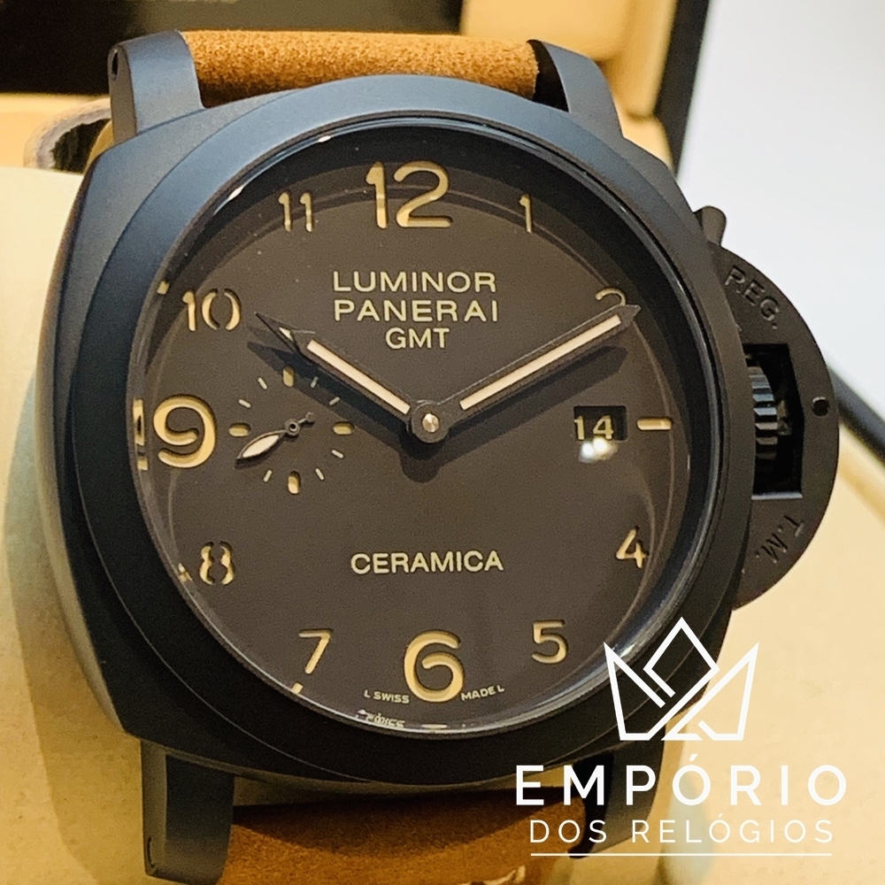 Panerai Luminor GMT Ceramic R plicas de Rel gios Premium AAA