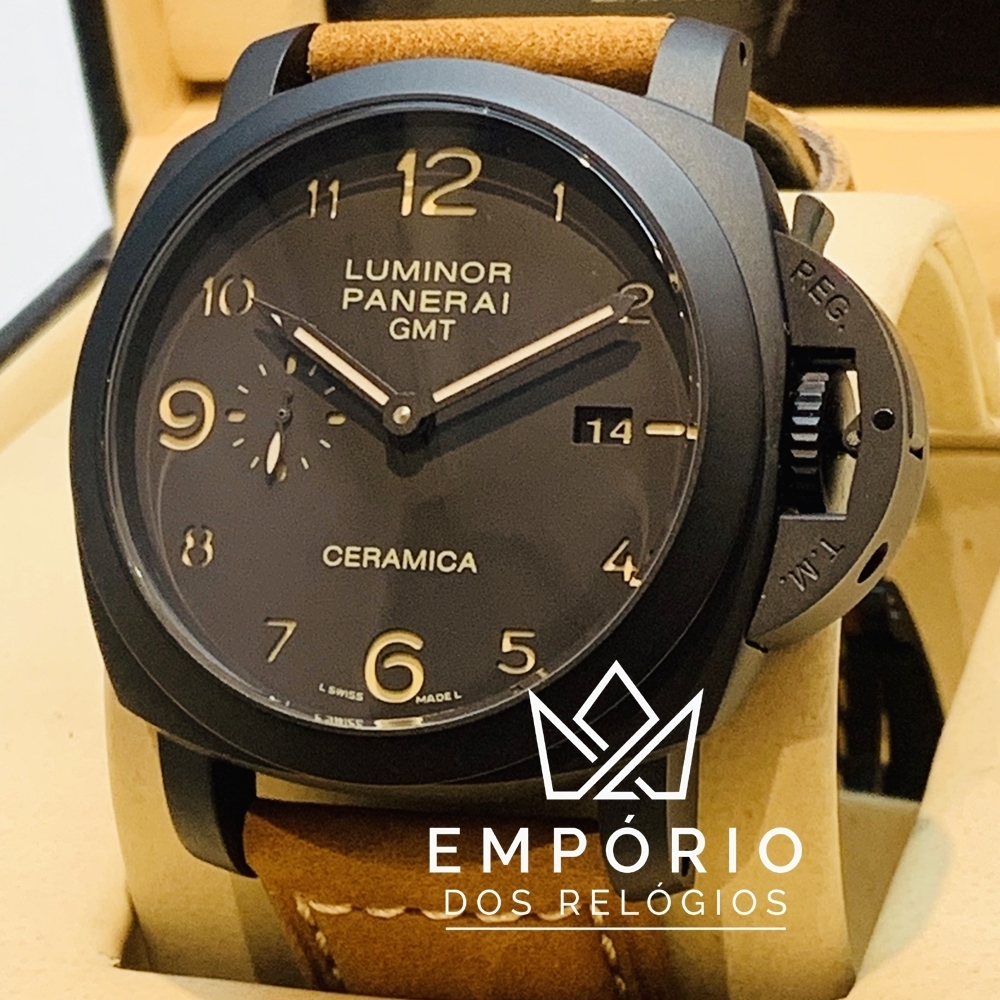 Panerai Luminor GMT Ceramic R plicas de Rel gios Premium AAA