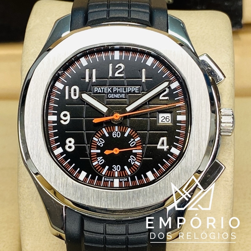 Patek Philippe Aquanaut Chronograph Preto R plicas de Rel gios