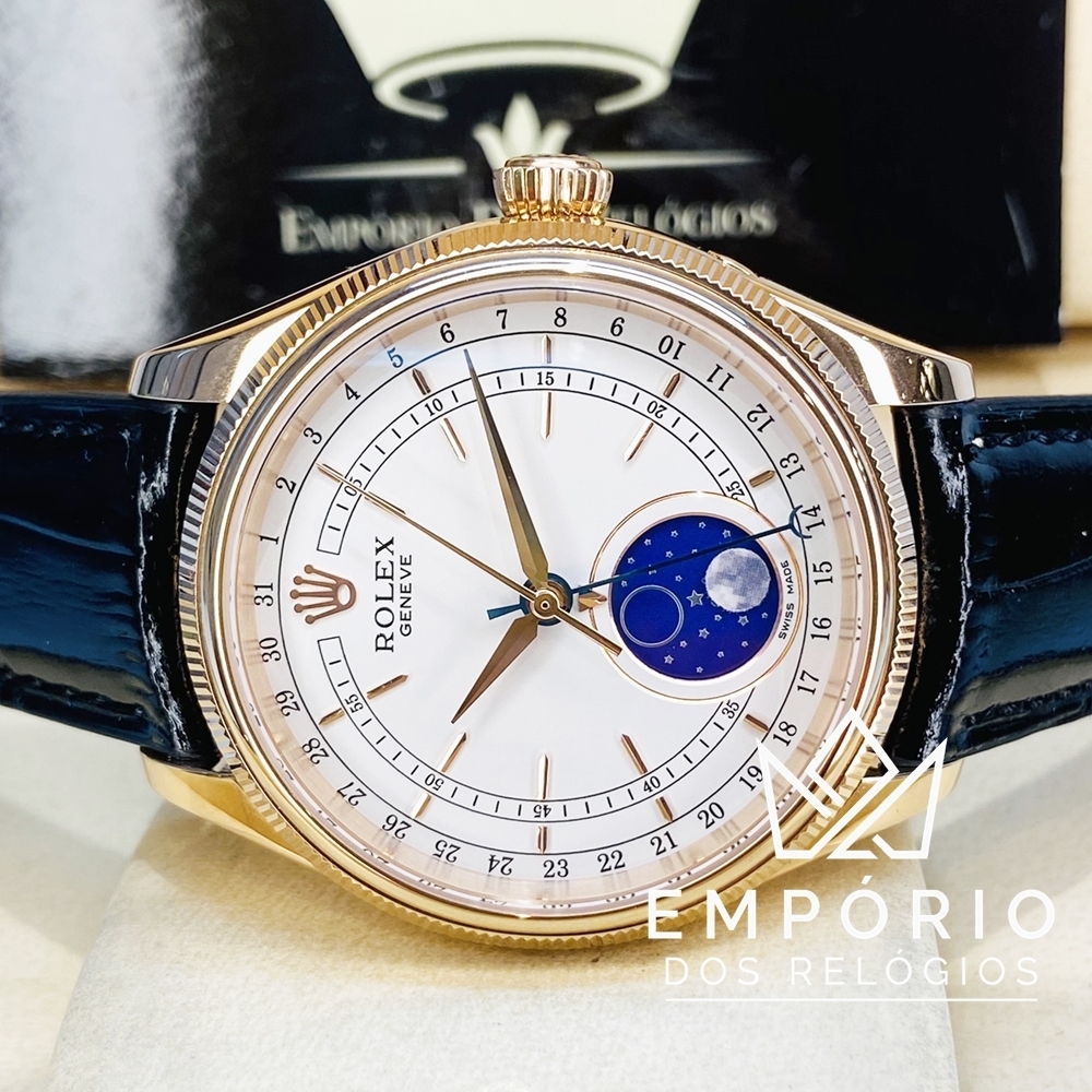 Rolex cellini moonphase preço sale