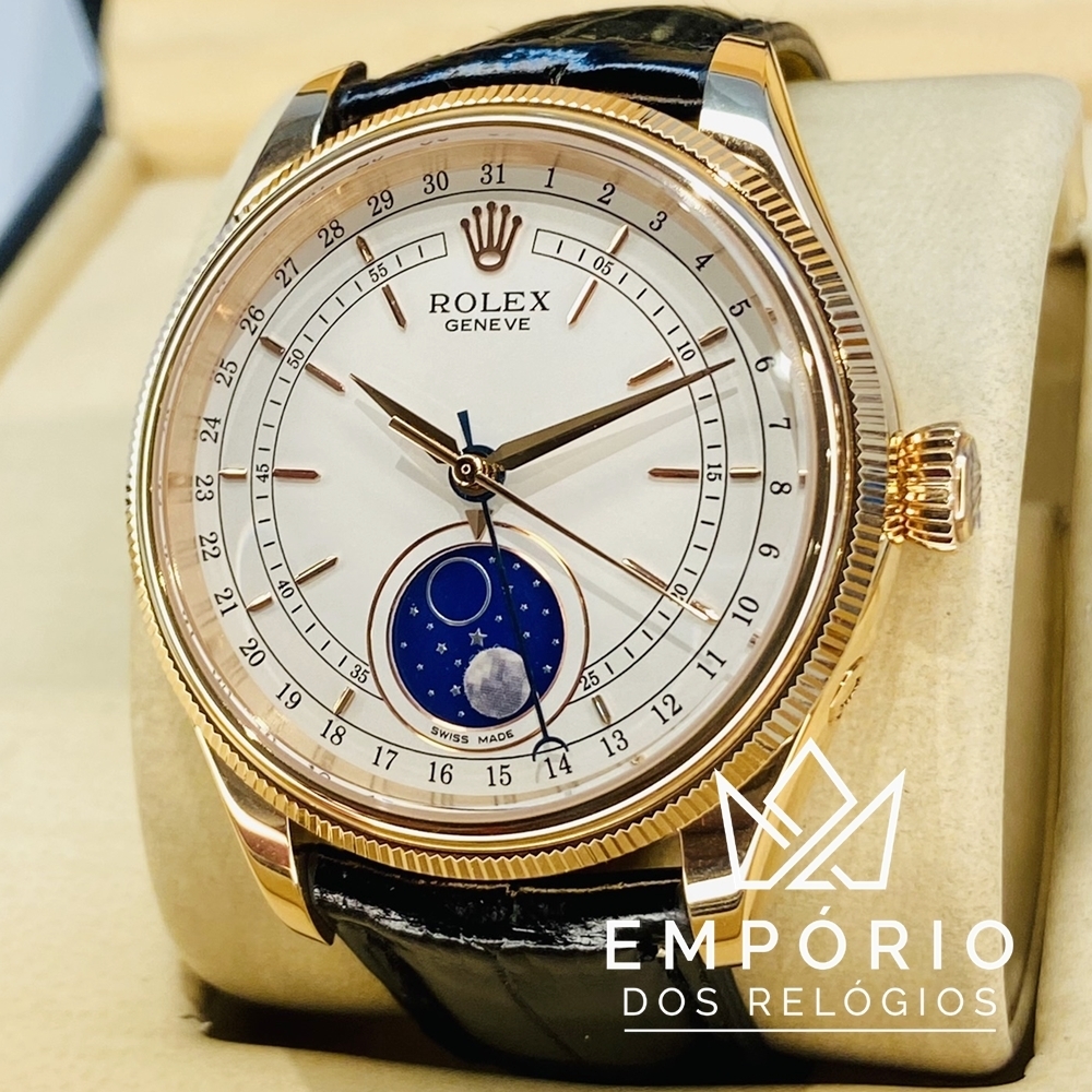 Rolex cellini best sale moonphase preço